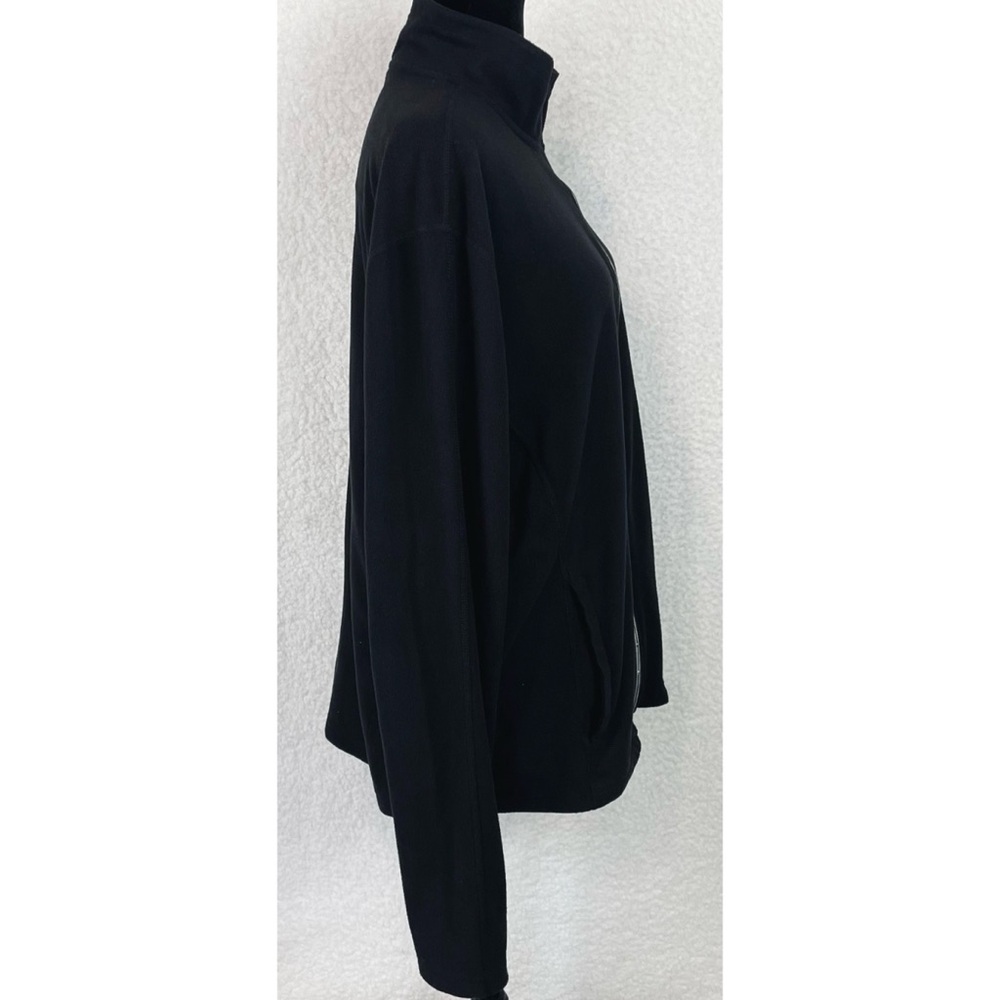 PORT AUTHORITY • Black/Green Berkeley Bowl Marketplace Full-Zip Fleece Jacket, L - Picture 7 of 16